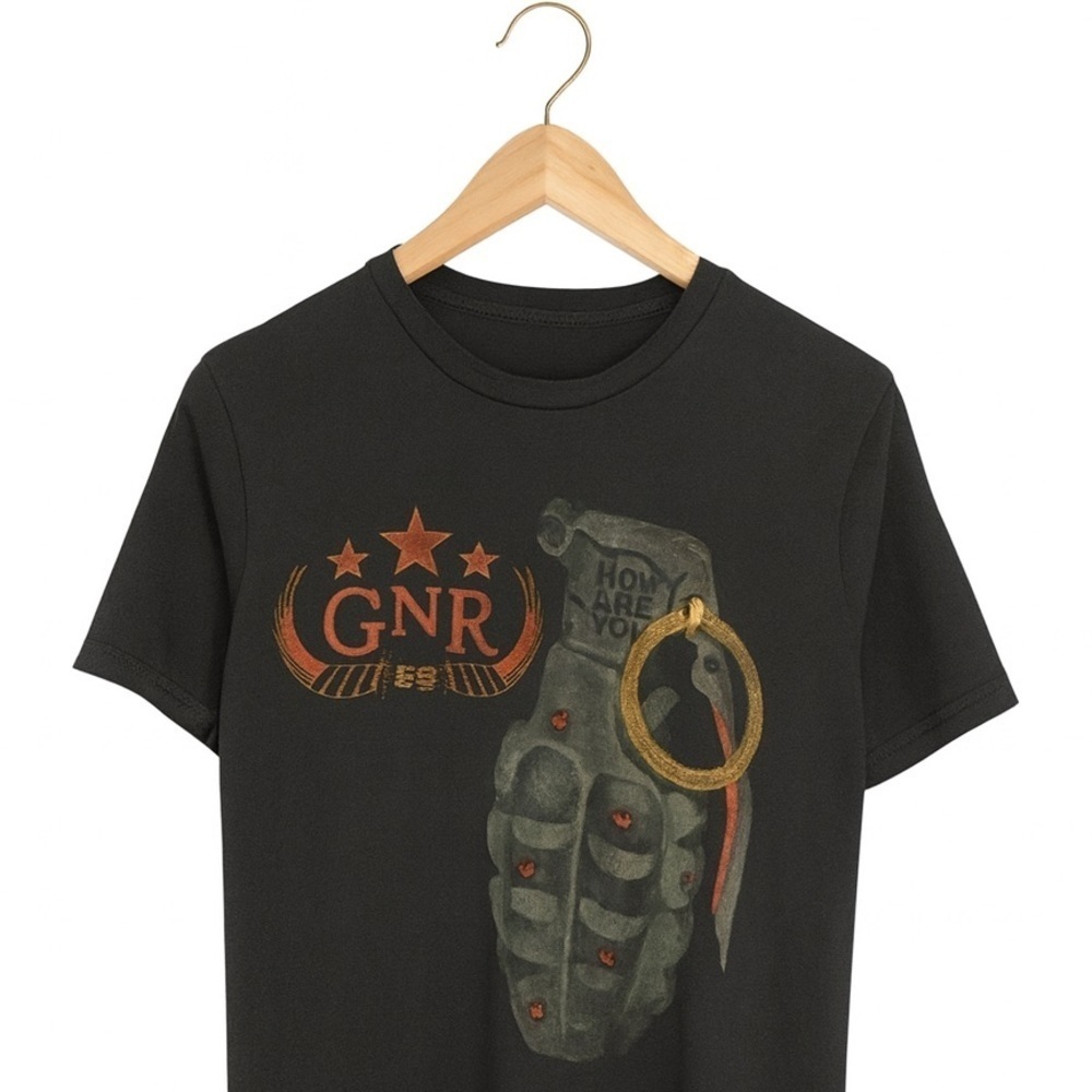Guns N’ Roses “Chinese Democracy” T-Shirt Size Small | Grenade Graphic Tee - Picture 2 of 2